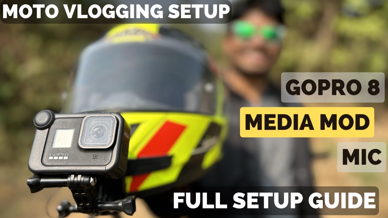 MOTO VLOGGING SETUP WITH MIC | GOPRO 8 | MEDIA MOD | BUDGET SETUP