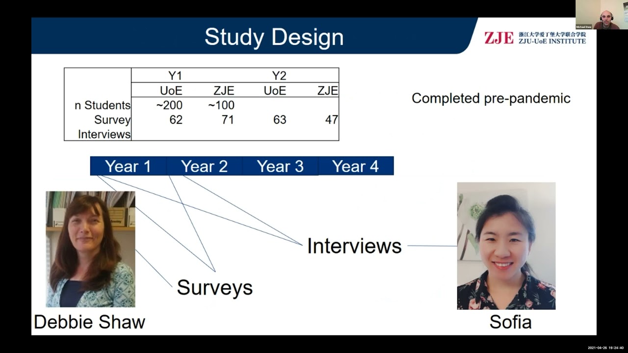 Michael Daw & Sofia Shan (Zhejiang University-University of Edinburgh Joint Institute)
