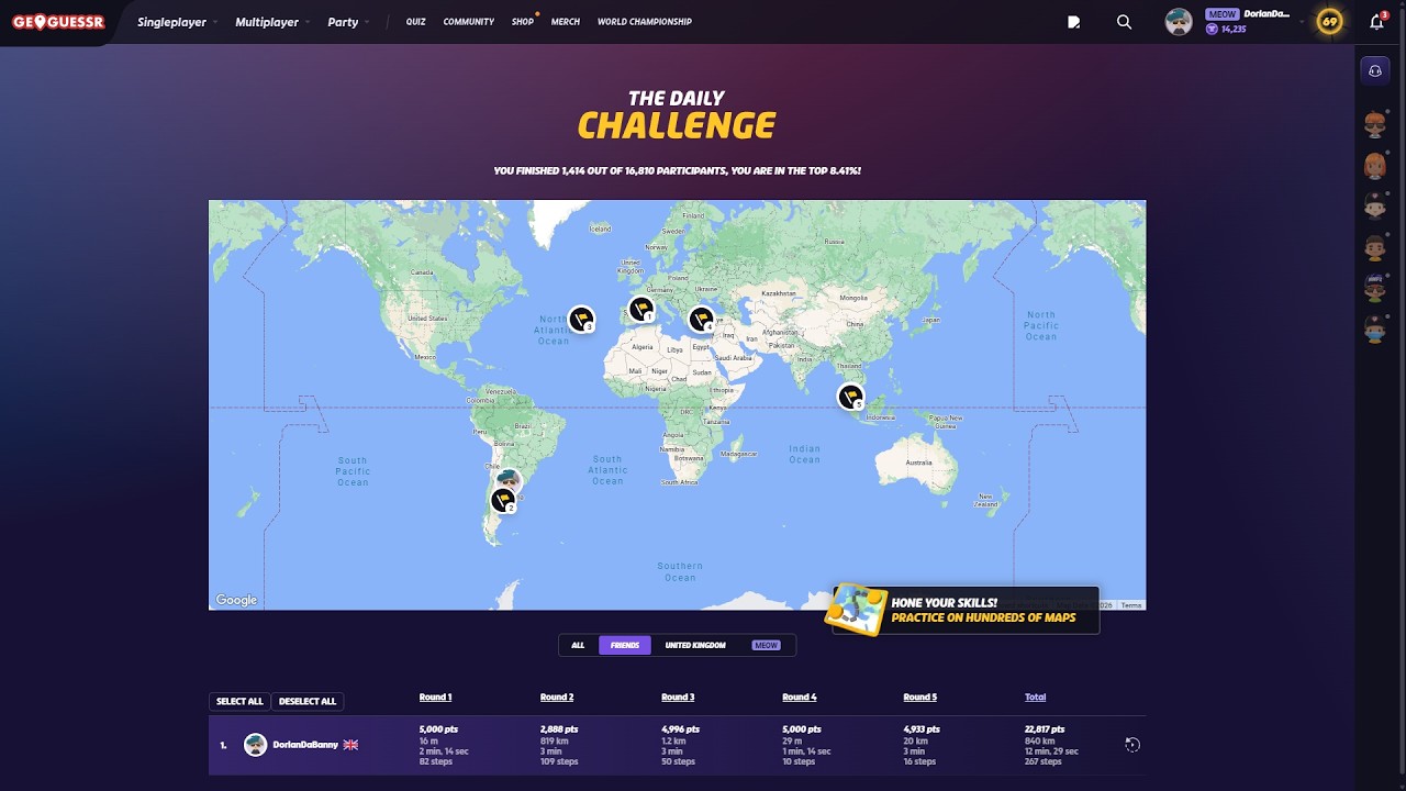 geoguessr daily challenge #160 | 27/2/2026