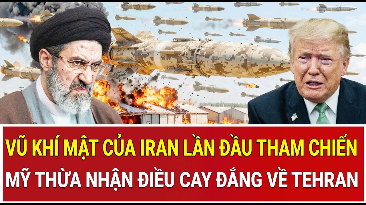 Tâm điểm thế giới 20/3: Vũ khí mật của Iran lần đầu tham chiến, Mỹ thừa nhận điều cay đắng về Tehran