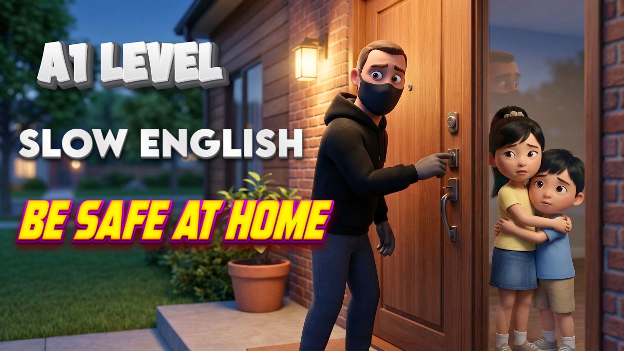 BE SAFE AT HOME | English Listening Practice for Beginners (A1 Level)