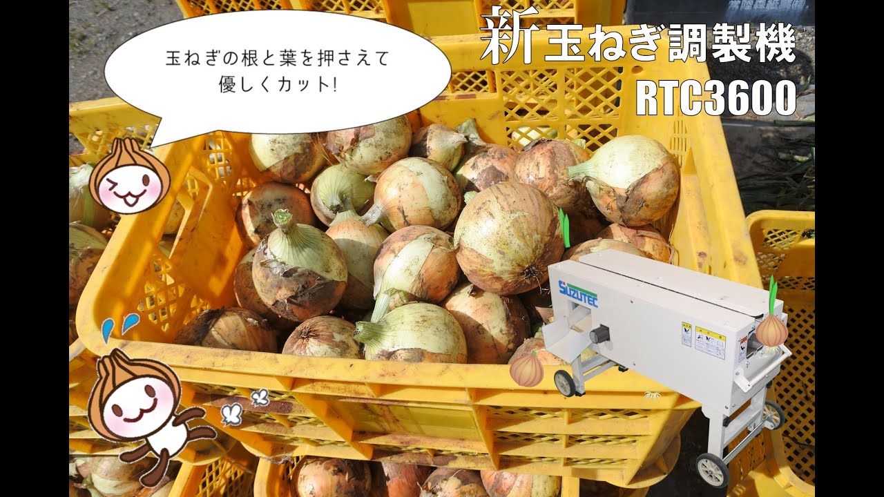 新玉ねぎ調製機 RTC3600紹介動画