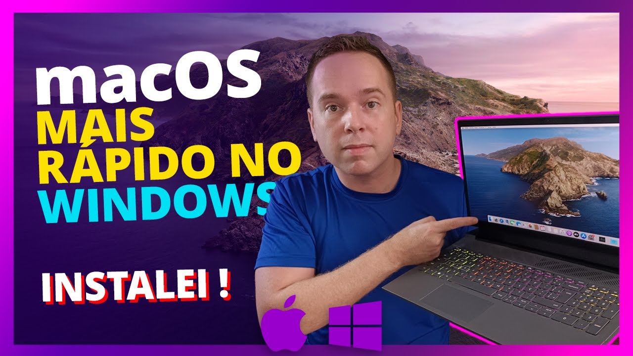 macOS Mais R&aacute;pido para Instalar Direto no Windows em PC Mais Fraco!