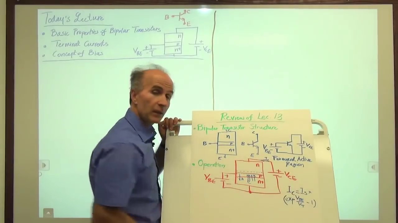 Razavi Electronics 1, Lec 14, Bipolar Transistor Characteristics, Intro. to Biasing