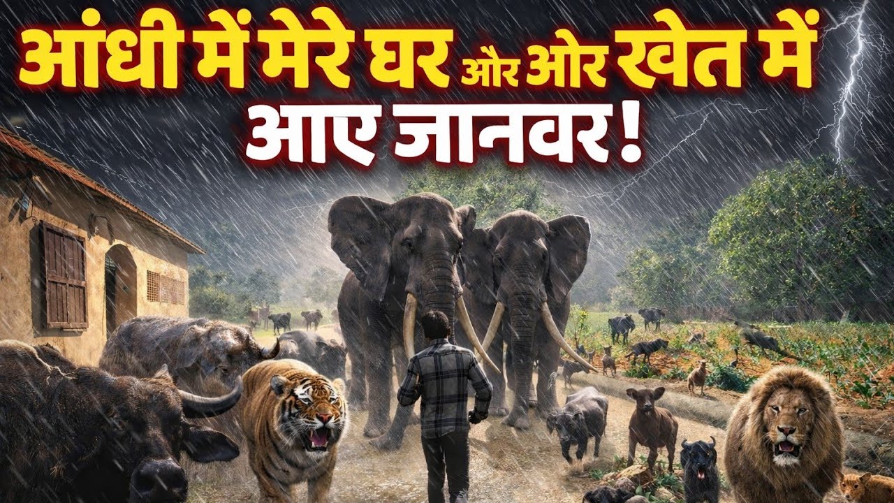 Bhayankar tufan mein aaye sabhi Janwar mere khet mein