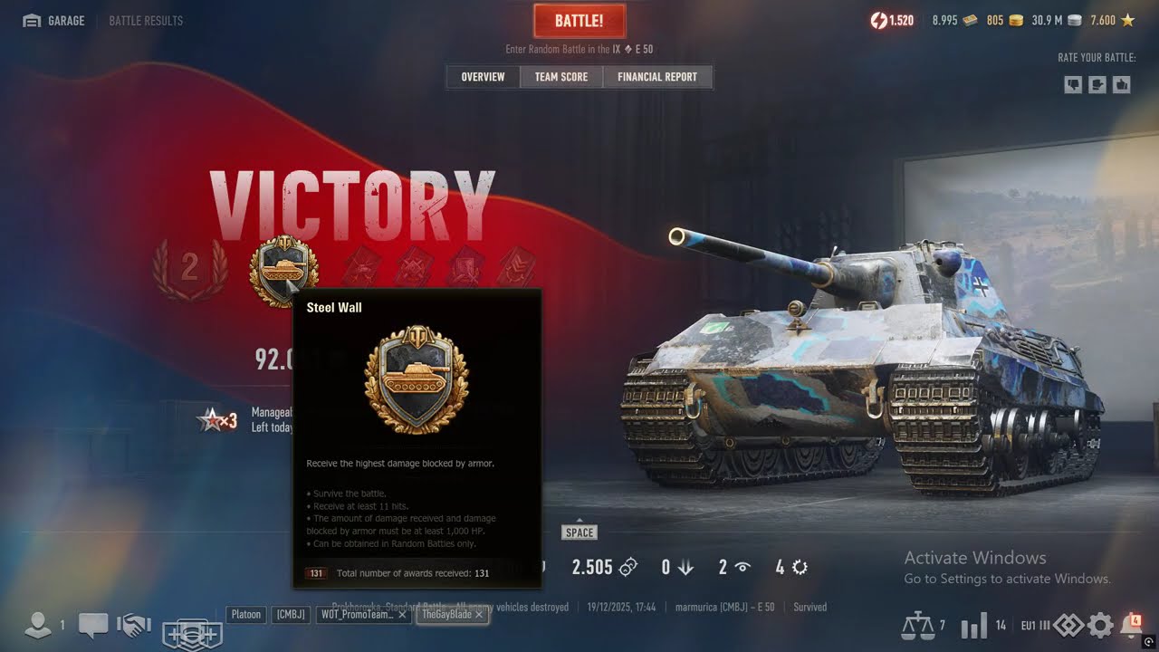 E 50 3.5K DMG Victory (DRG WoT Gameplay) World of Tanks