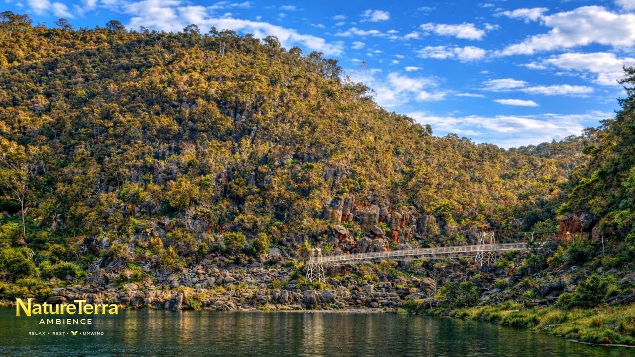 Cataract Gorge Tasmania 🌿 2 Hours River & Gorge Water Sounds | Deep Relaxation Ambience