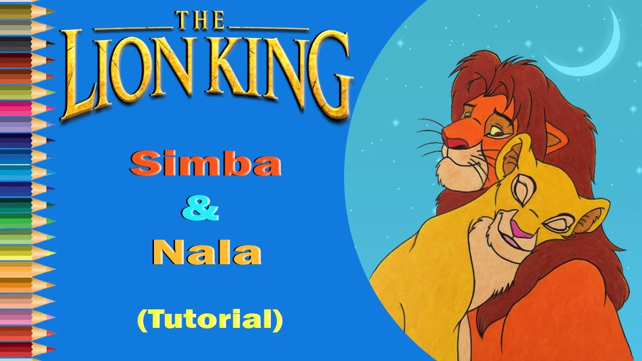 How to draw Simba and Nala from The Lion King | Tutorial | Cam Cartoon