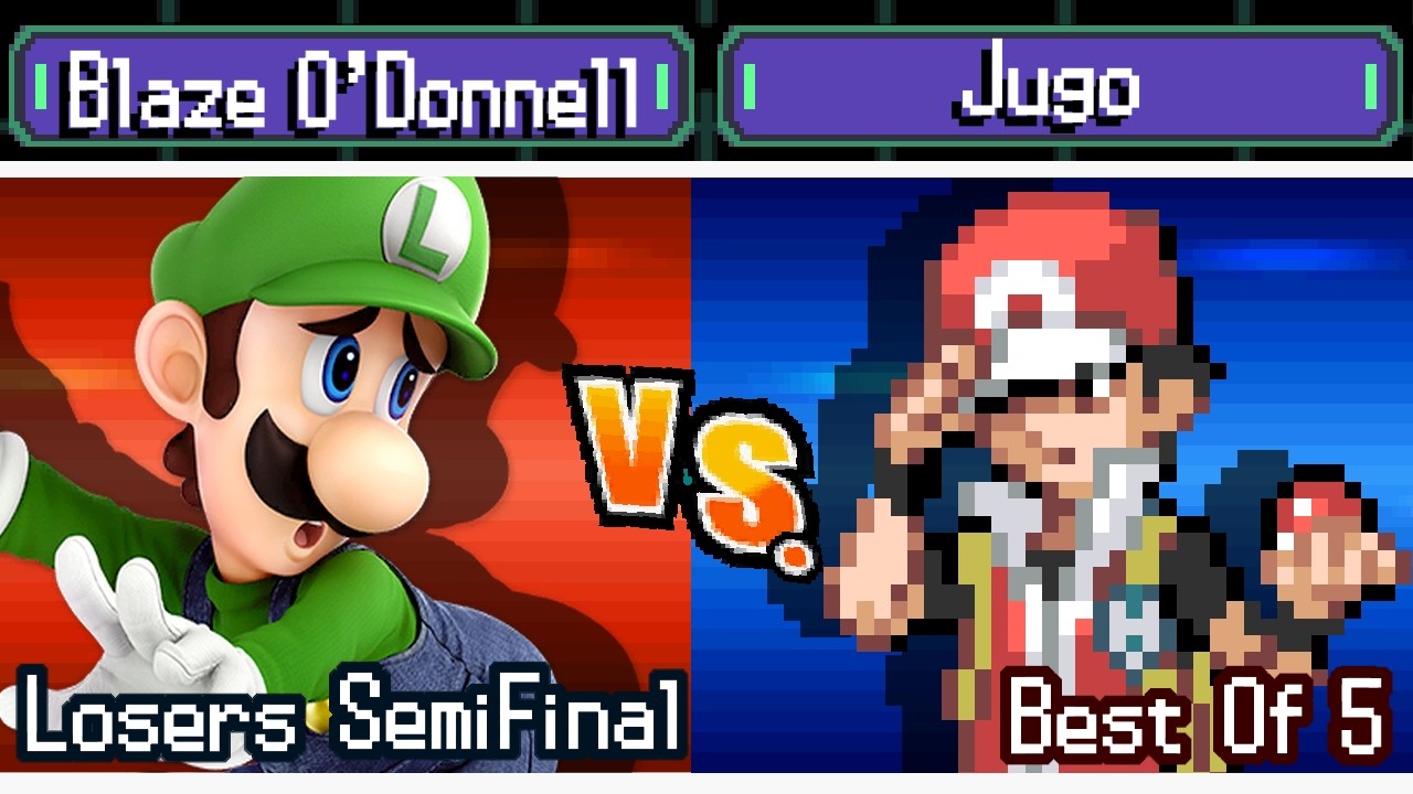 TurboBlaze - Blaze O'Donnell(Luigi) vs Jugo(Pokemon Trainer) - Losers SemiFinal