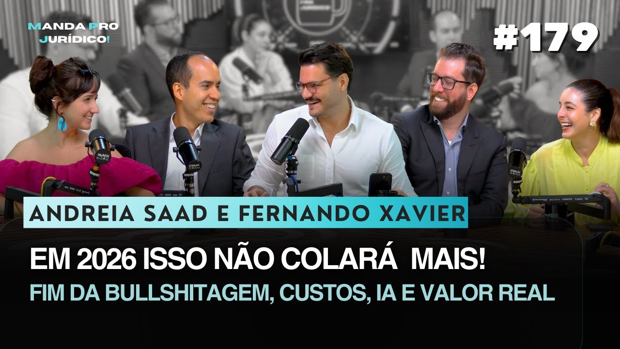 ADVOCACIA EM 2026: FIM da BULLSHITAGEM, IA, CUSTOS e o que NÃO SERÁ MAIS ACEITO no MERCADO JURÍDICO