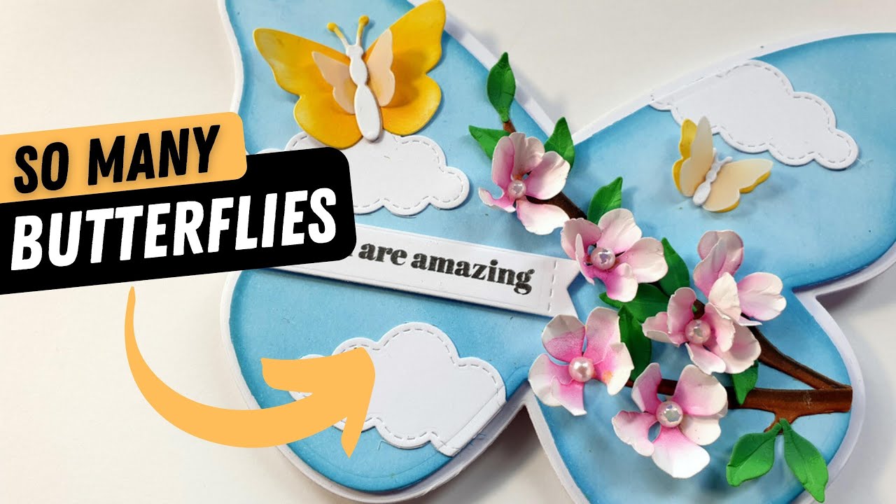 Butterfly shaped card
