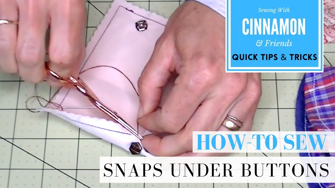 How To Sew Snaps Under Buttons