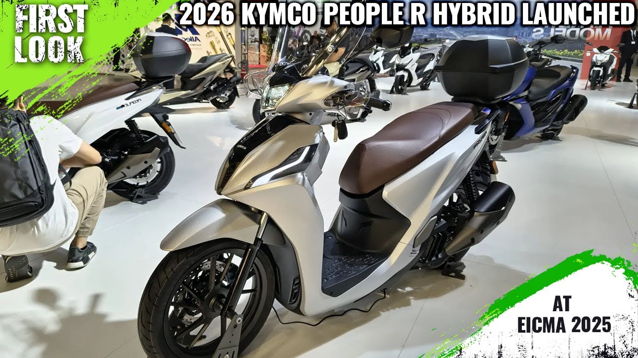 2026 Kymco People R Hybrid Scooter Launched At EICMA 2025 - First Look - Full Exterior