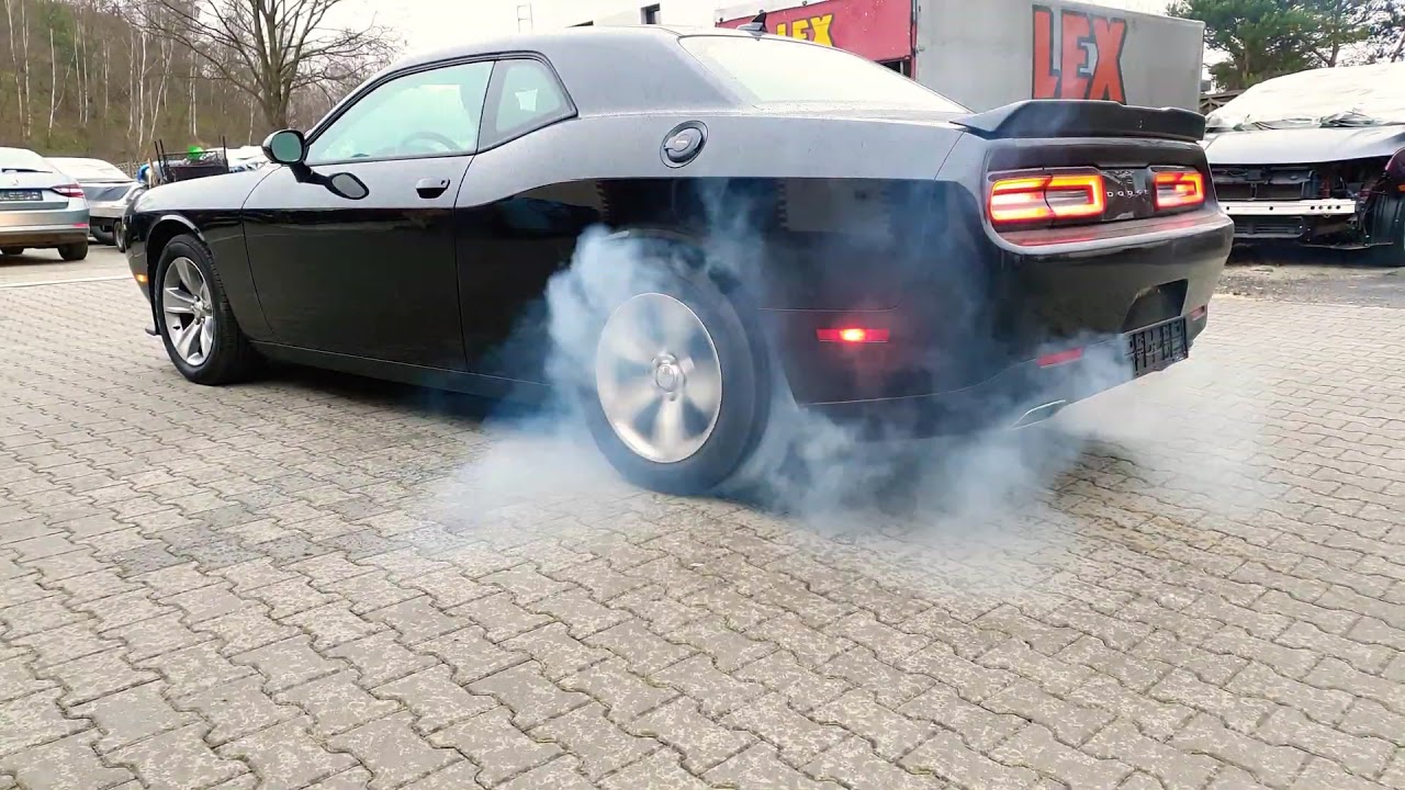 Dodge Challenger GT RWD 2019 burnout! 3.6 V6 305HP |1080p60fps| palenie gumy!