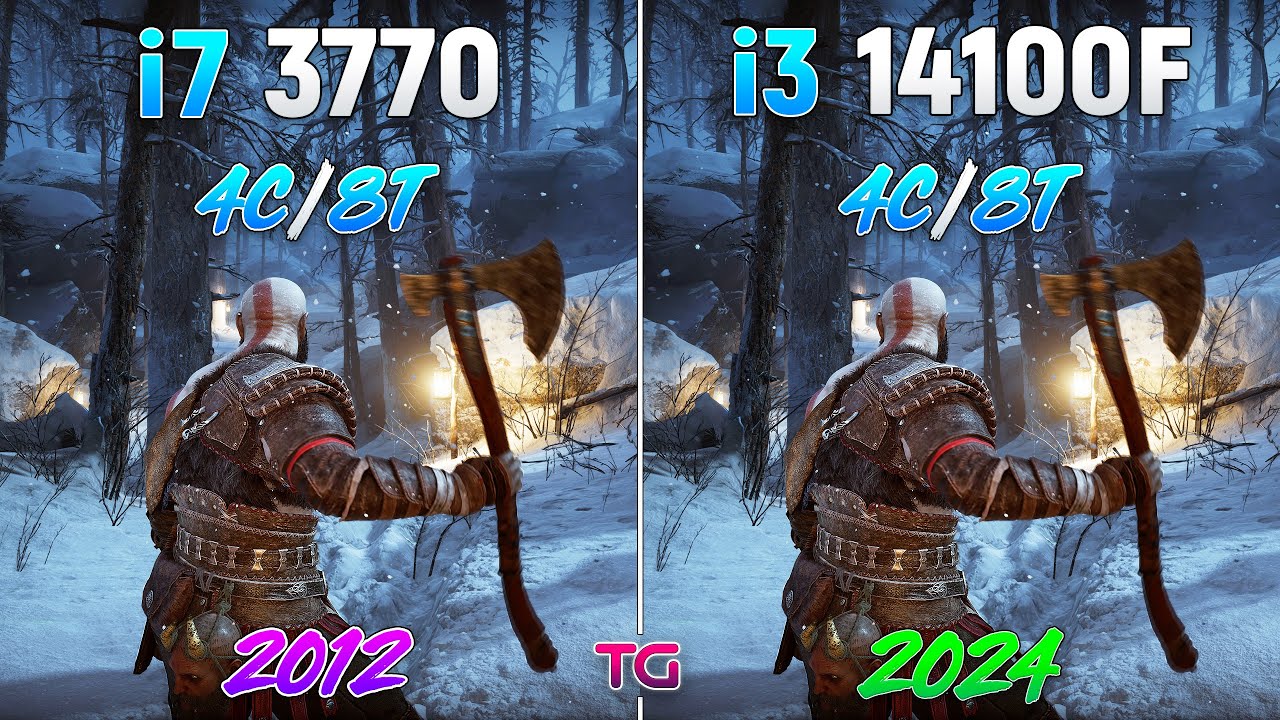 i7 3770 vs i3 14100F - 12 Years Difference