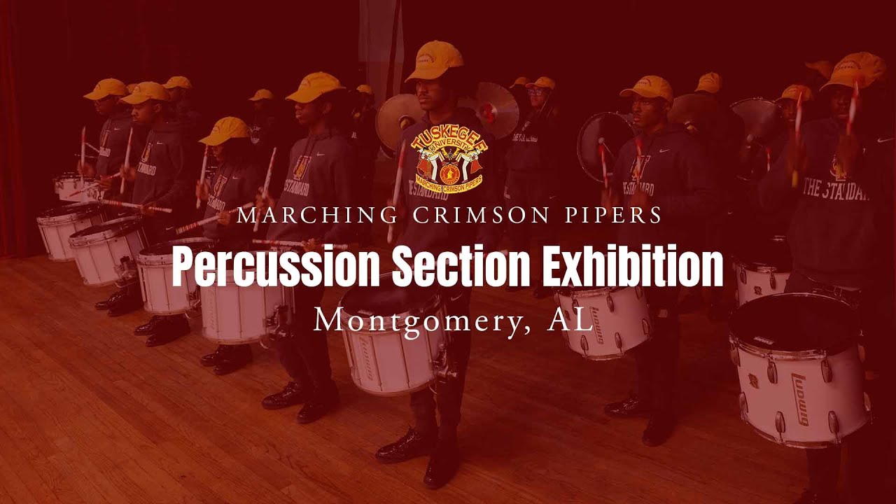 Marching Crimson Pipers | Percussion Section Exhibition | Montgomery, AL