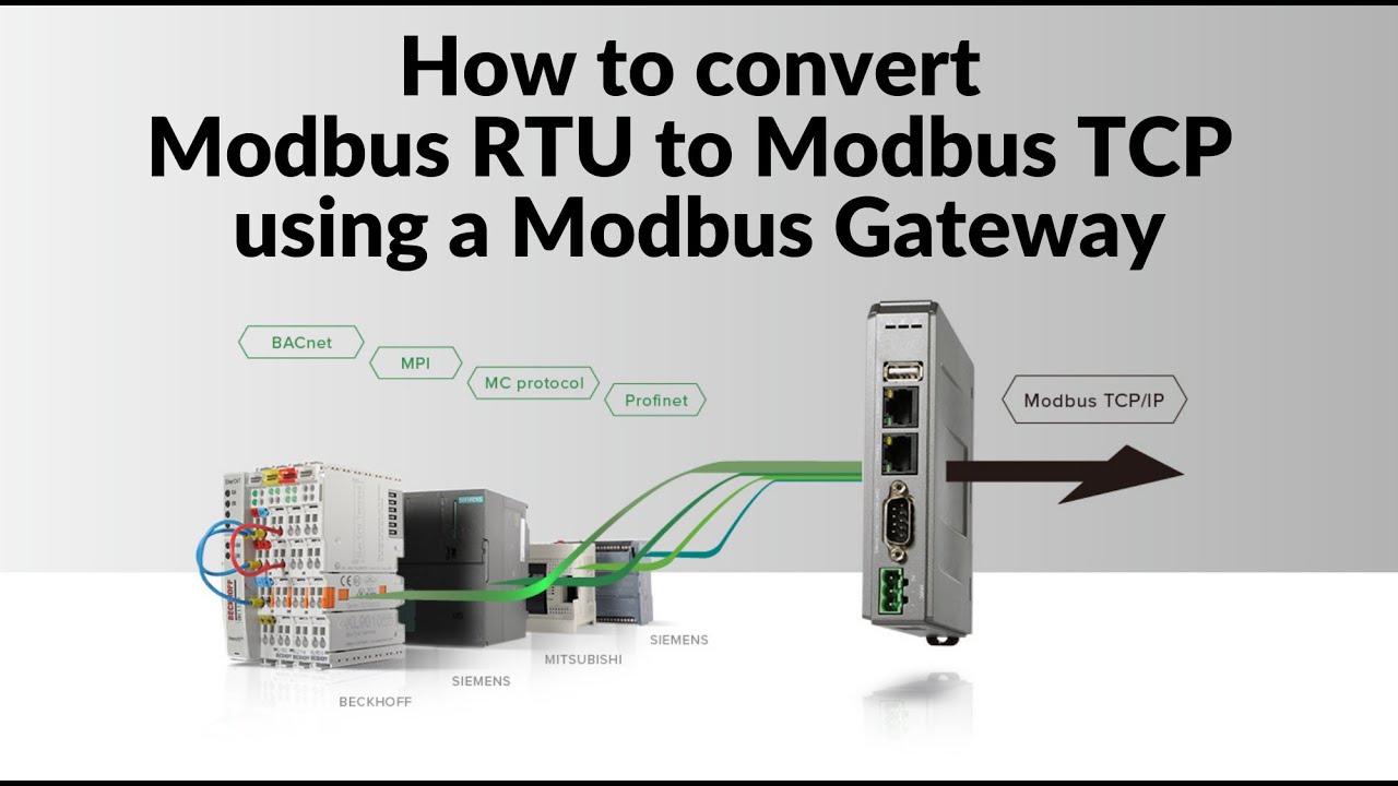 How to convert Modbus RTU to Modbus TCP using Weintek's built-in Modbus gateway