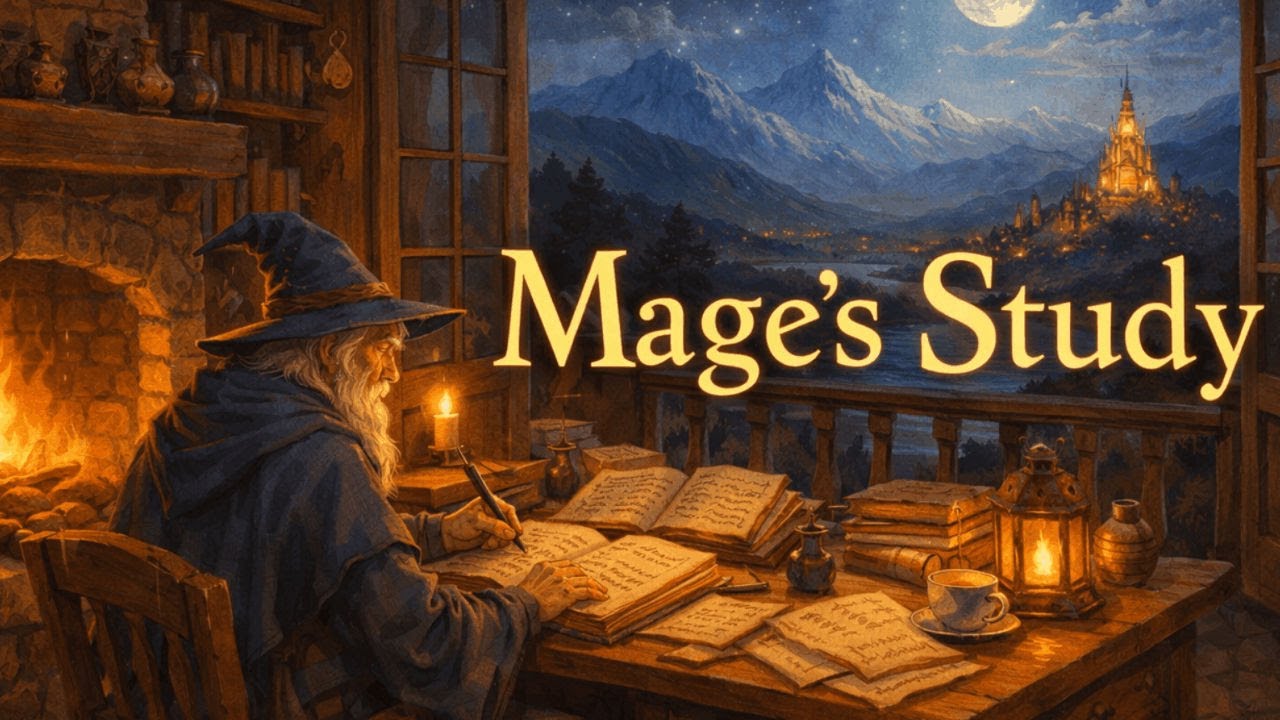 Cozy Epic Fantasy Music for Studying | Mage’s Study