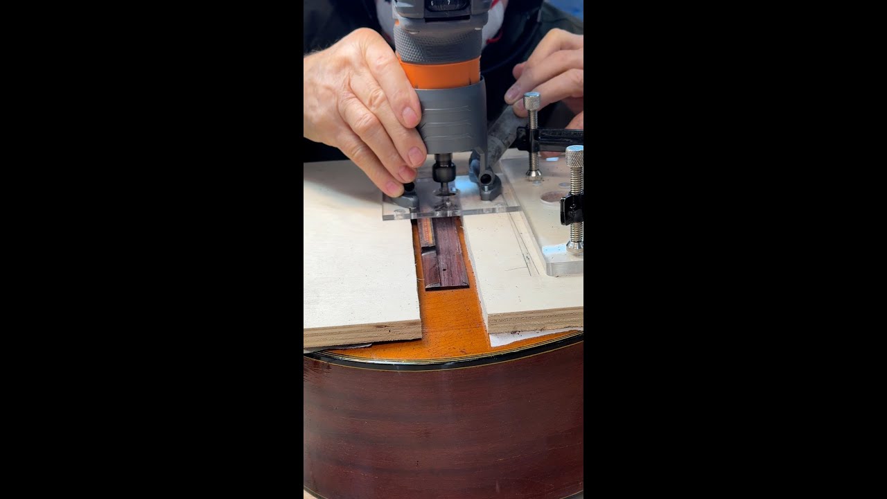 Дэн Эрлевайн — ремонт испанского моста #danerlewine #luthier #guitarrepair #guitar #stewmac #wood