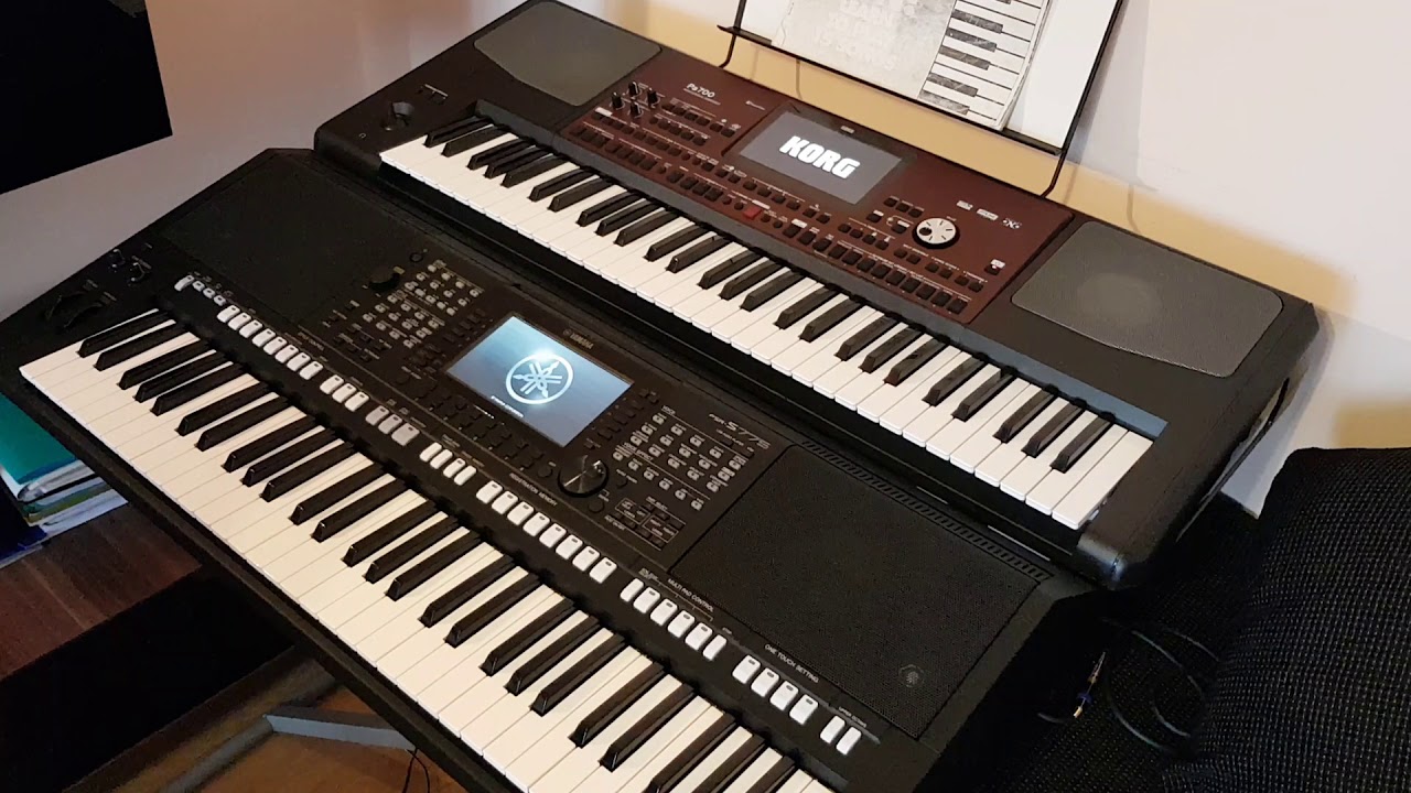 Yamaha PSR-S775 vs. Korg Pa700 - Boot time