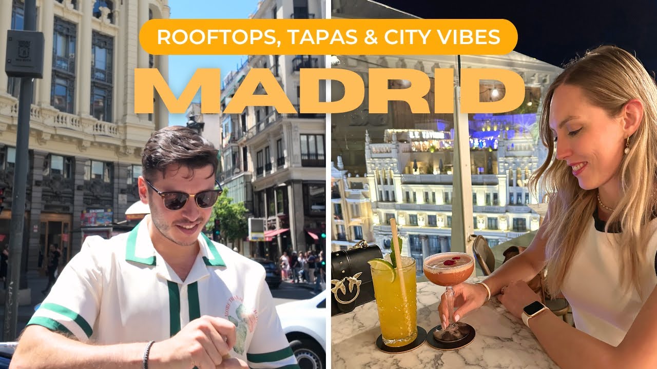 Madrid, Spain Travel Vlog | Best Rooftops, Restaurants & City Vibes 🇪🇸☀️