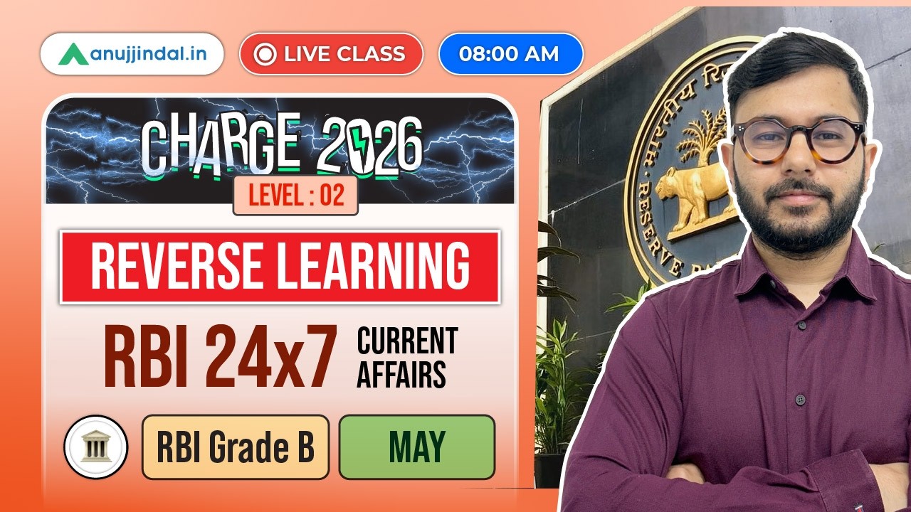 RBI Grade B CHARGE 2026 | RBI 24/7 May 2026 | Finance Current Affairs MCQs | Anuj Jindal