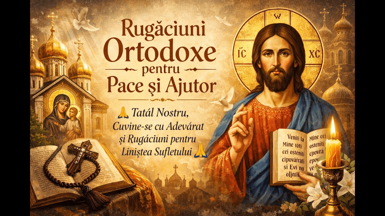 Rugăciuni de Dimineață 🙏 Tatăl Nostru și Rugăciuni Ortodoxe pentru Pace și Lumină