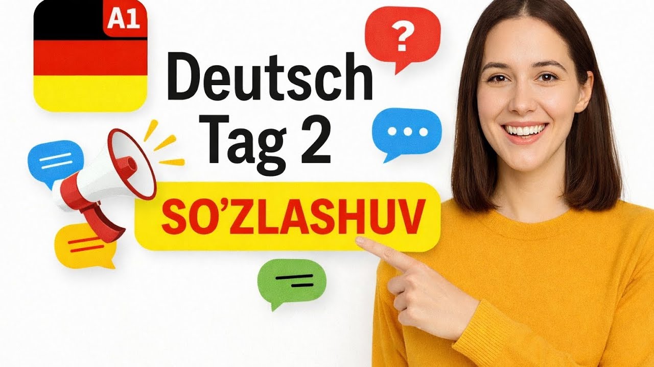 2-KUN✔️| NEMIS TILI 12 TA SO'Z. BUGUN GAPIRASIZ!