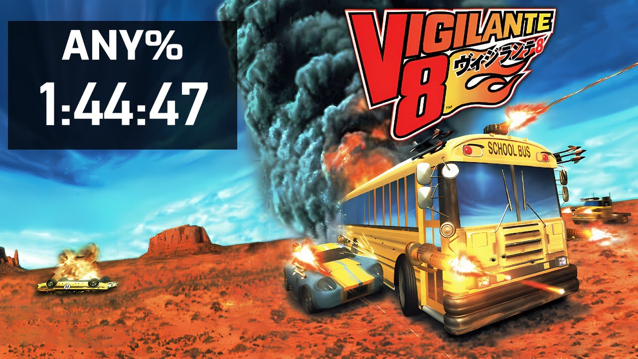 Vigilante 8 Any% Speedrun in 1:44:47