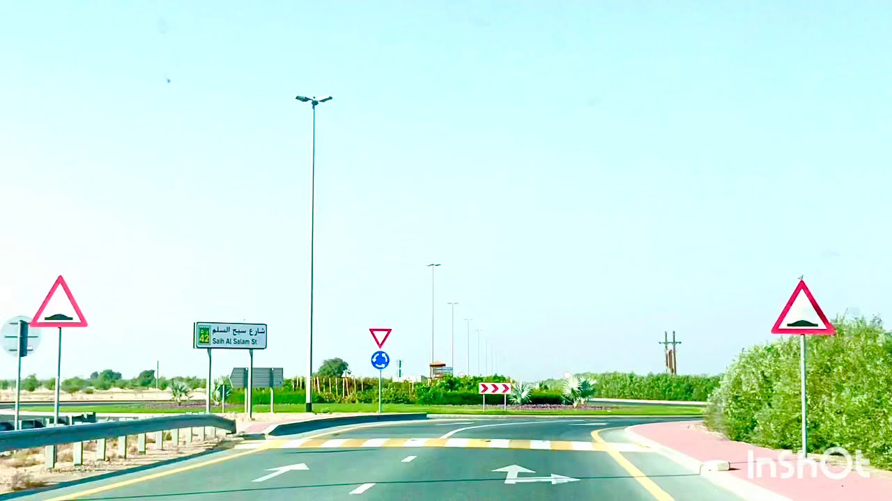 On the way to Al Qudra lake l Morning drive -Al Qudra Lake