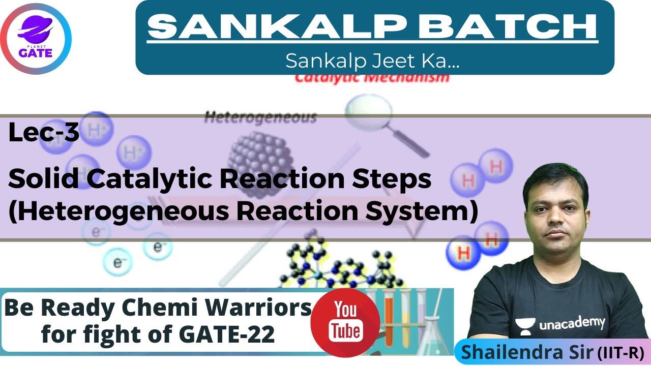 L 3 | Solid Catalytic Reaction Steps I Heterogeneous React | CRE Sankalp #GATE2024 by Shailendra Sir