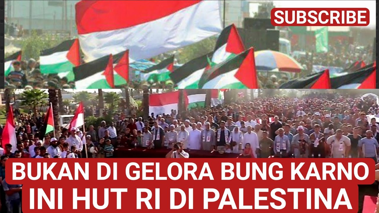 🔴 BUKAN DI SENAYAN JAKARTA, INI HUT RI DI PALESTINA⁉️😭