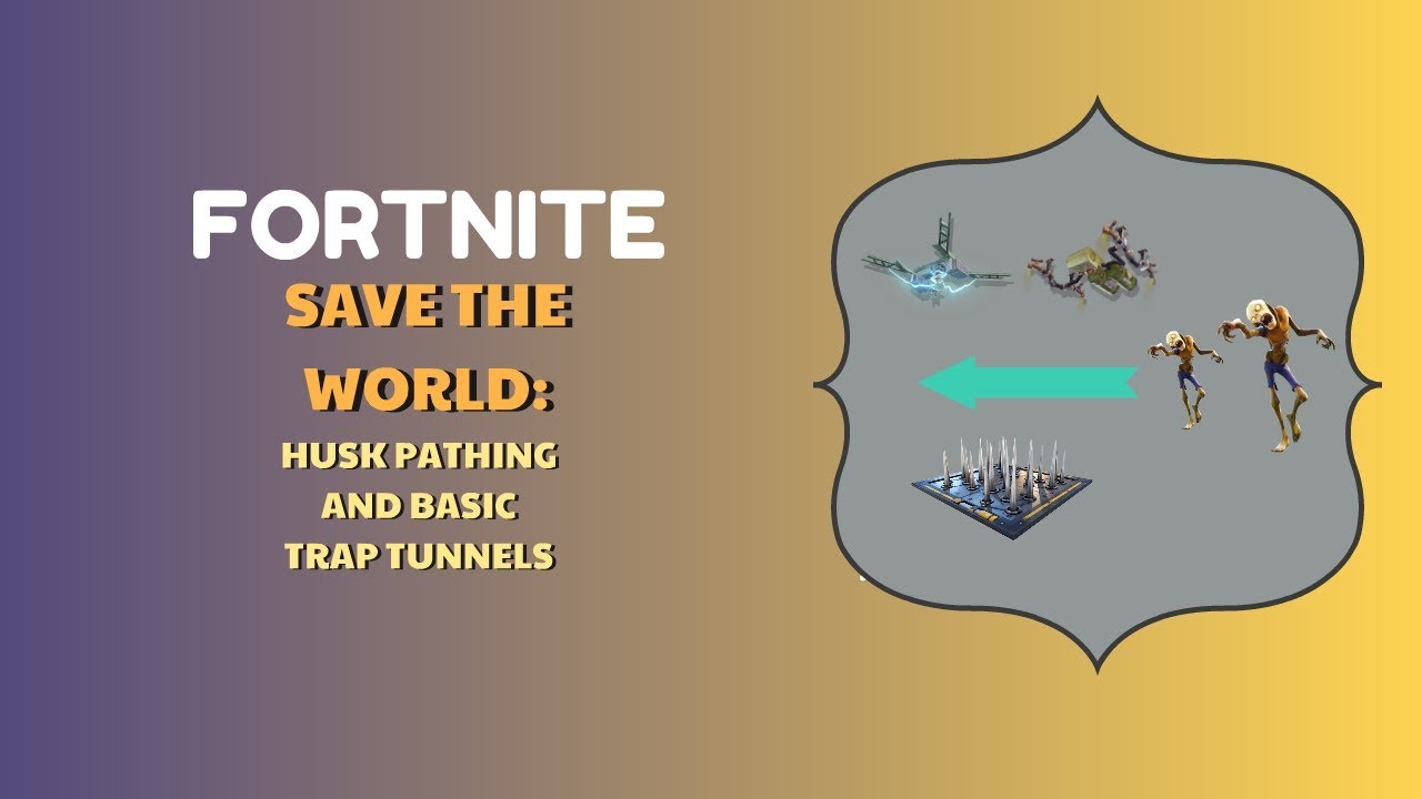 Fortnite Save the world: Husk Pathing + Basic Trap Tunnel