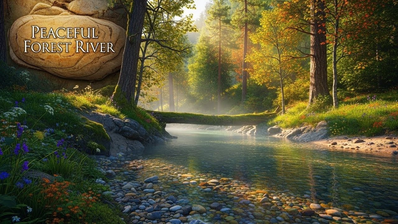 Flowing River Water 🌊 Gentle Stream Sound for Sleep, Focus, and Relaxation #78