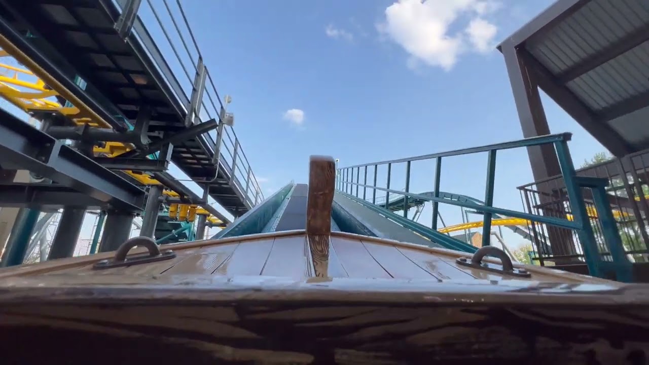 Draken Falls Ride - HD - Adventureland Iowa