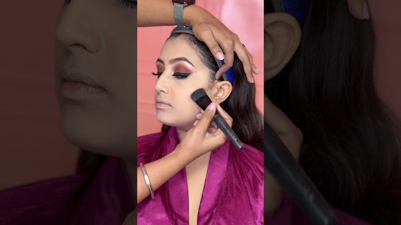 How to contour the face with powder | 