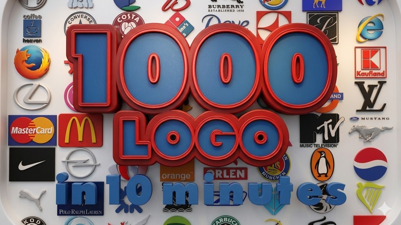 1000 LOGO IN 10 MINUTES ( in alphabetical order)
