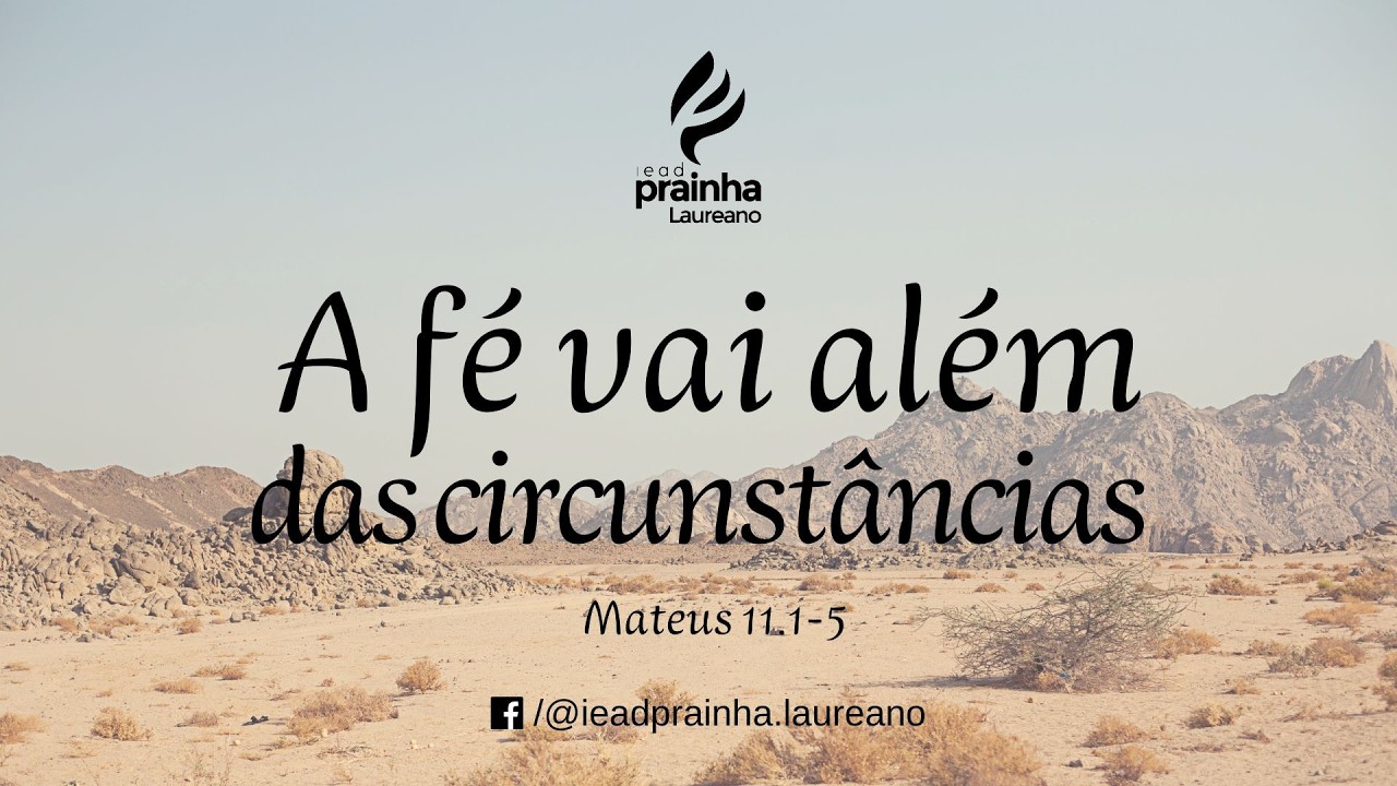 CULTO AO VIVO | 08/02/2026 - A fé vai além das circunstâncias -  Pr. Jorge Pessanha