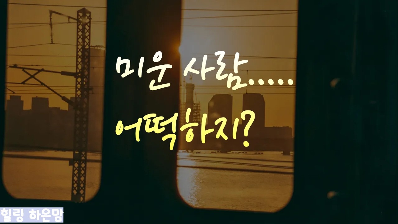 미운 사람 어떻게 대할까?   👌#힐링