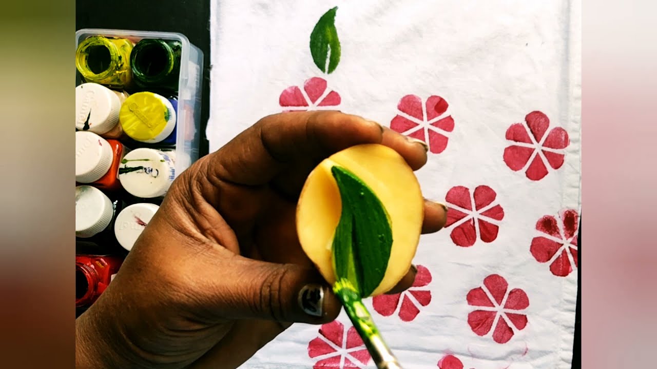 vegetable block printing