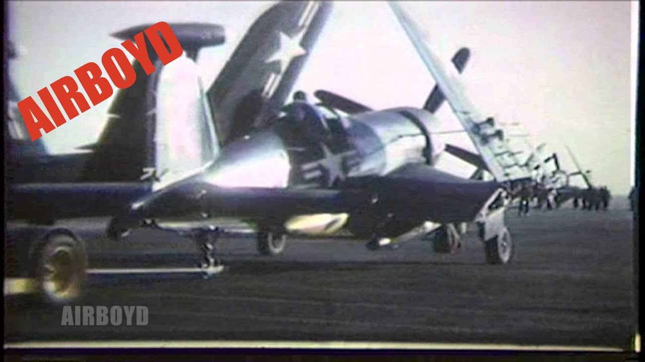 F4U Corsair and F9F Panther Operations USS Leyte (1950)