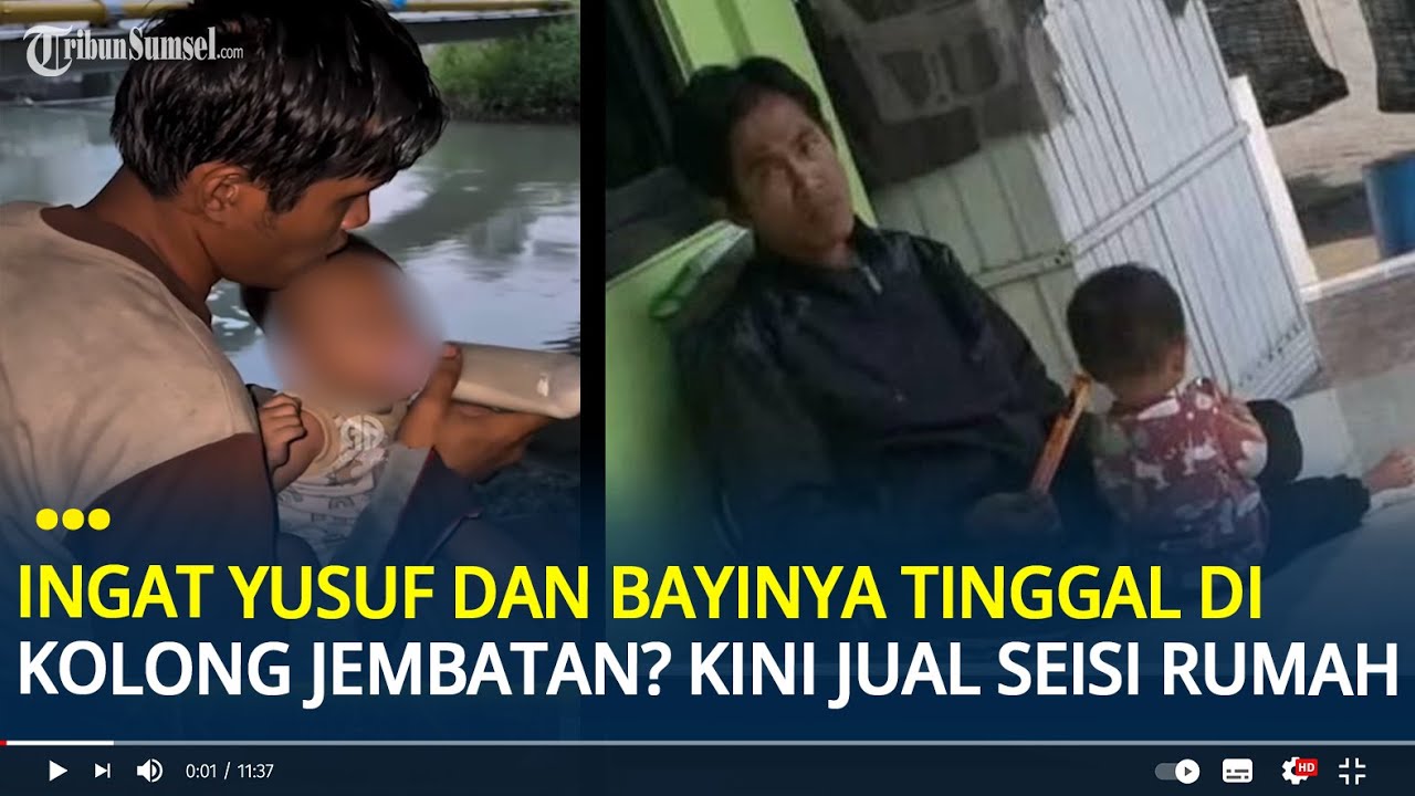 Masih Ingat Yusuf dan Bayinya yang Tinggal di Kolong Jembatan? Kini Kabur Jual Barang Seisi Rumah