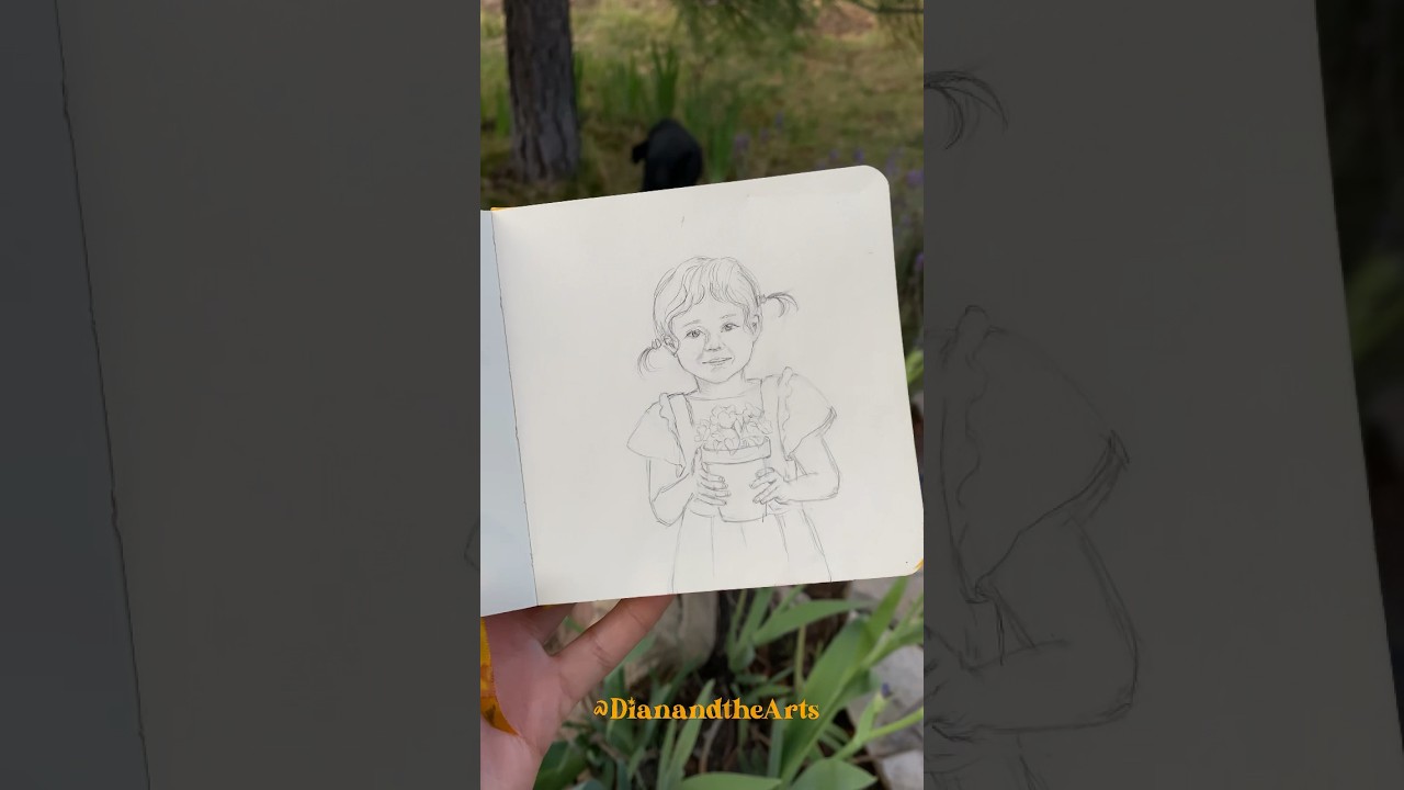 Draw with me / Dibujando un retrato 🌼✨ #art #arte #dibujosfaciles #portrait