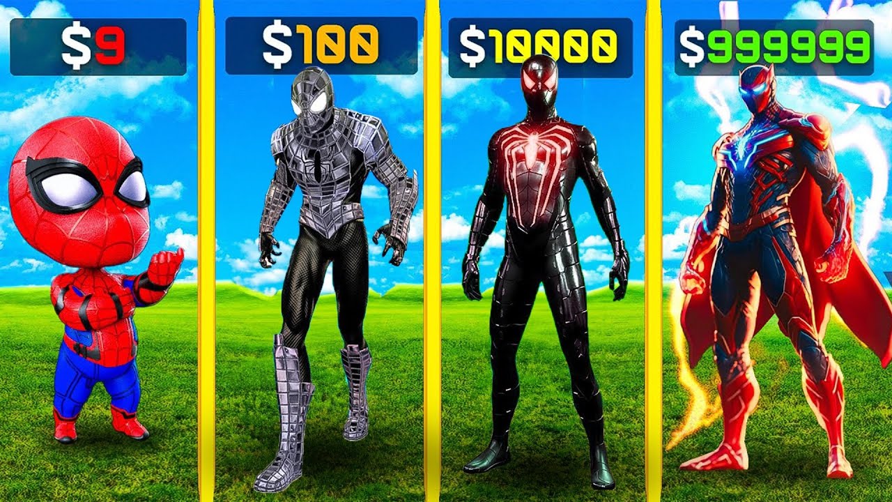 Franklin Upgrading $1 SpiderMan to $1,000,000,000 SpiderMan In GTA 5 || Gta 5 Tamil
