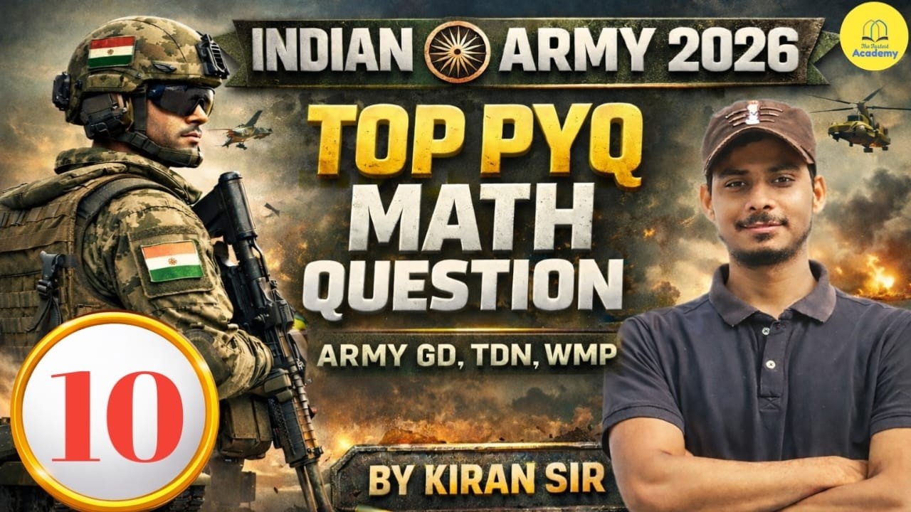 🔴Army Agniveer 2026 Maths Expected Paper 10 by Kiran Sir || Army Maths Class by Kiran Sir