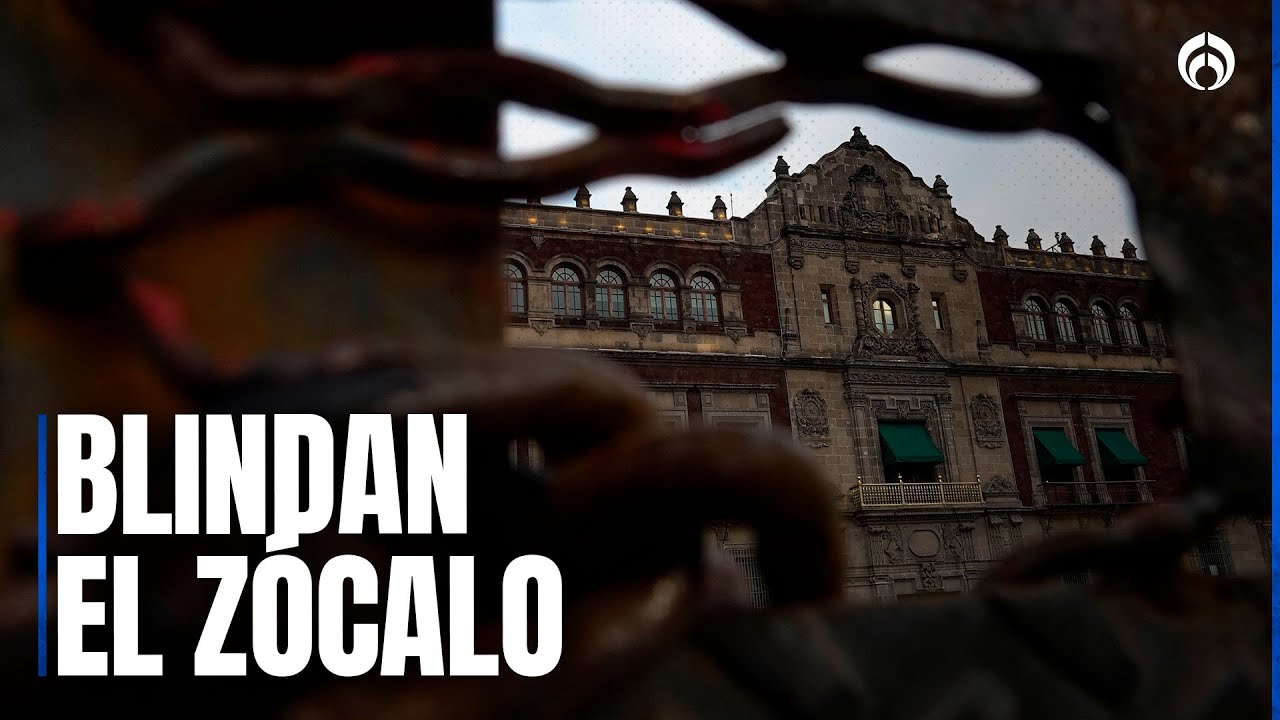 Gobierno amuralla el Palacio Nacional por marchas de la CNTE y Generaci&oacute;n Z