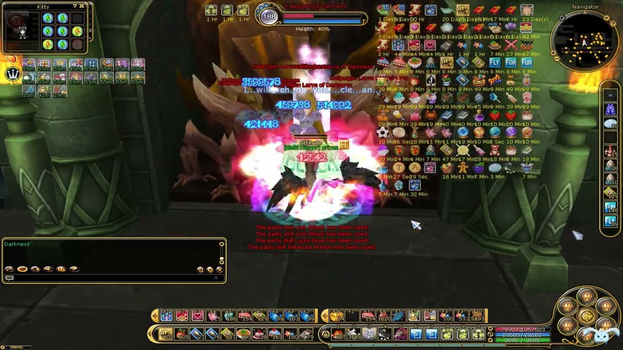 FlyFF Mocomochi - Crit psykeeper vs Kalipogon of Darkness