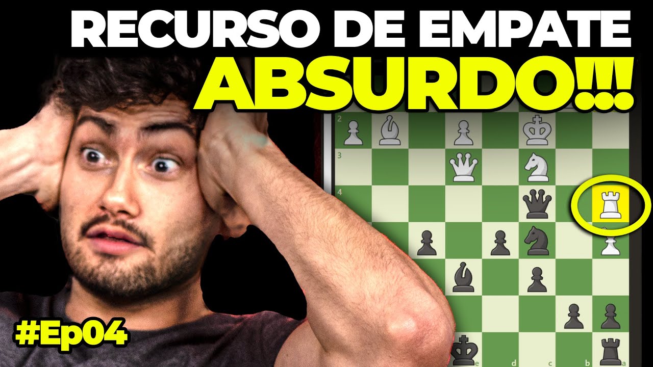 Um INICIANTE no XADREZ conseguiu EMPATAR comigo?