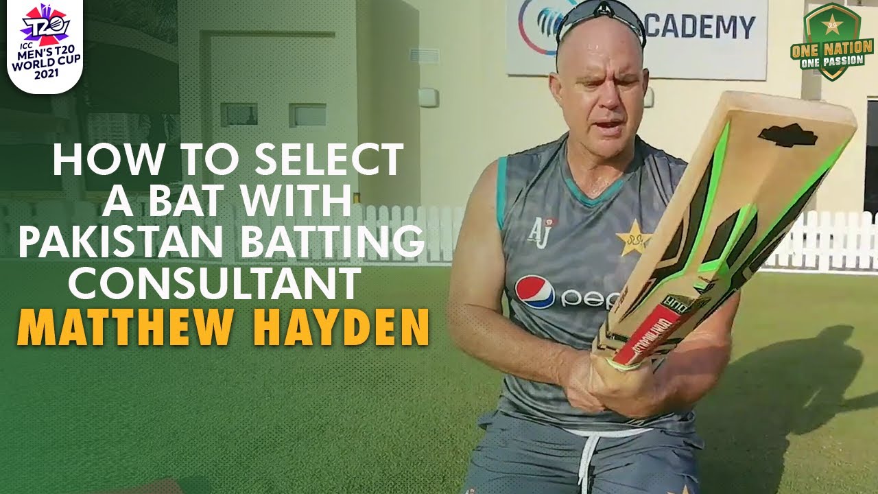 How To Select A Bat With Pakistan Batting Consultant Matthew Hayden 🏏 | PCB | MA2E