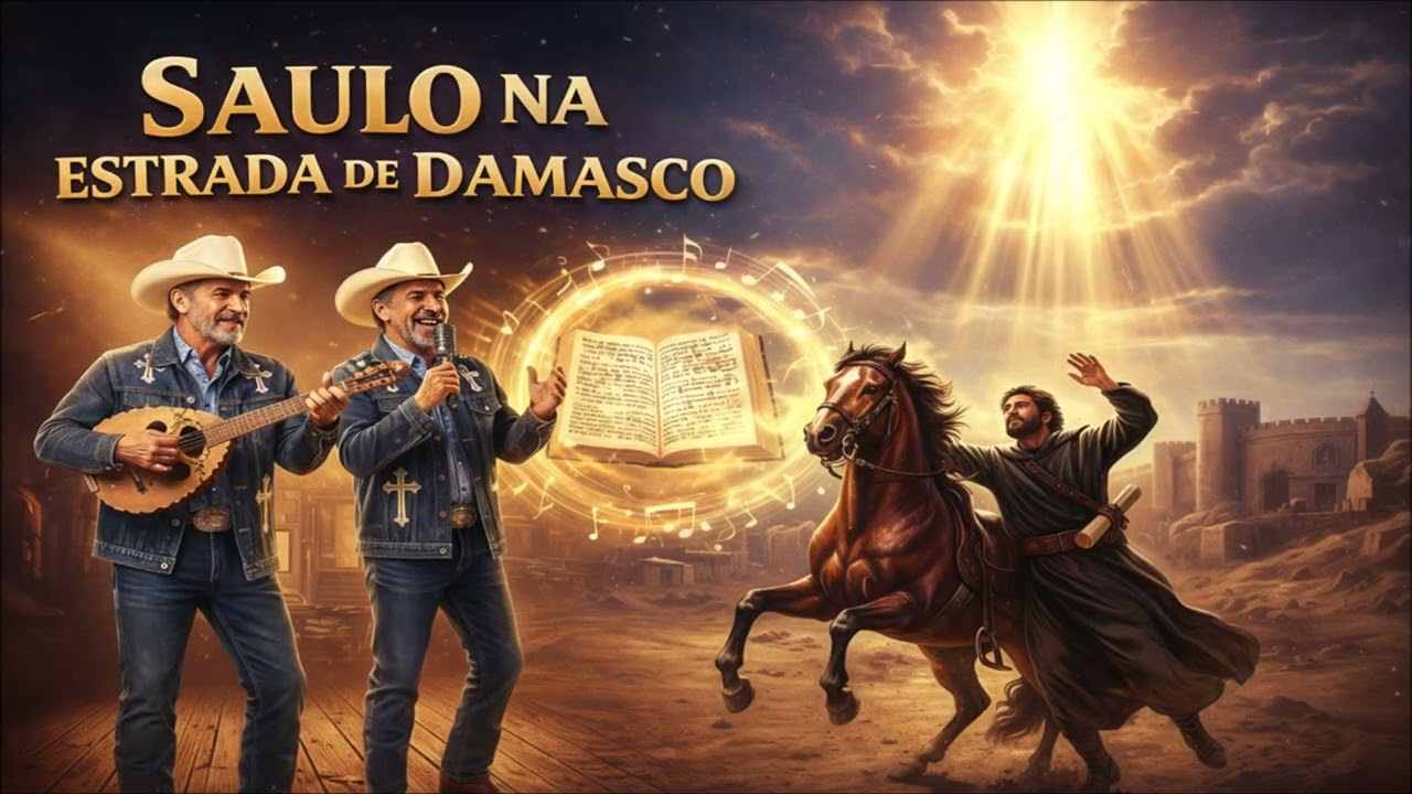 Saulo na Estrada de Damasco | A Conversão de Paulo em Moda de Viola Gospel, História Bíblica Cantada